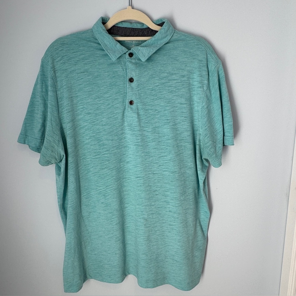 Banana Republic Men’s Short Sleeve Polo In Green XL